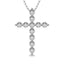 14K White Gold 1/5 Ct.Tw.Diamond Cross Pendant - Larson Jewelers