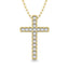 Classic Diamond Cross Pendant 1/10 Ct.Tw. 10K Yellow Gold - Larson Jewelers