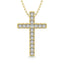 14K Yellow Gold Diamond 1/10 Ct.Tw. Cross Pendant - Larson Jewelers