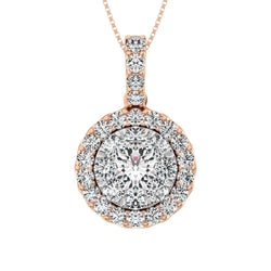 14K Rose Gold 1 1/2 Ctw Diamond Fashion Pendant - Larson Jewelers