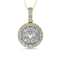 14K Yellow Gold 1 Ctw Diamond Fashion Pendant - Larson Jewelers