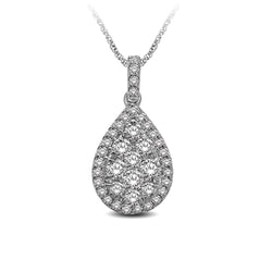 14K White Gold 5/8 Ctw Diamond Fashion Pendant - Larson Jewelers