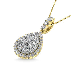 Diamond 5/8 Ct.Tw. Fashion Pendant in 14K Yellow Gold - Larson Jewelers