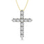 10K Yellow Gold 1/10 Ct.Tw.Diamond Cross Pendant - Larson Jewelers