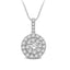 14K White Gold 1/2 Ctw Invisible Diamond Fashion Pendant - Larson Jewelers