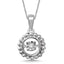 Sterling Silver Moving Diamond Accent Fashion Pendant - Larson Jewelers