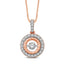 10K Rose Gold 2/5 Ctw Diamond Fashion Pendant - Larson Jewelers