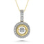 10K Yellow Gold 2/5 Ctw Diamond Fashion Pendant - Larson Jewelers