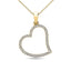 10K Yellow Gold 1/6 Ctw Diamond Heart Pendant - Larson Jewelers