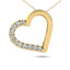 10K Yellow Gold 1/10 Ctw Diamond Heart Pendant - Larson Jewelers