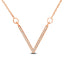 10K Rose Gold 1/10 Ctw Diamond V Necklace - Larson Jewelers