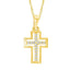 10K Yellow Gold 1/20 Ctw Diamond Cross Pendant - Larson Jewelers