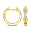 10K Yellow Gold 1/6 Ctw Diamond Hoop Earrings - Larson Jewelers