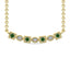 Diamond 1/10 Ct.Tw. and Tsaverite Necklace in 10K Yellow Gold - Larson Jewelers