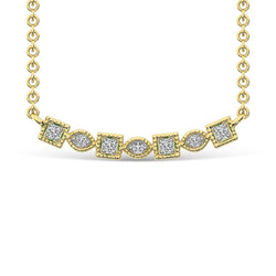 Diamond 1/10 Ct.Tw. Fashion Necklace in 10K Yellow Gold - Larson Jewelers