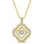 10K Yellow Gold 1/3 Ctw Moving Diamond Pendant - Larson Jewelers