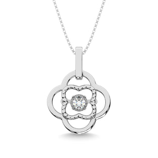 Sterling Silver Moving Diamond Accent Pendant - Larson Jewelers