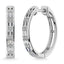 Diamond 1/3 Ct.Tw. Hoop Earrings in 10K White Gold - Larson Jewelers