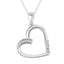 Sterling Silver Diamond Accent Heart Pendant - Larson Jewelers