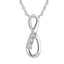 Sterling Silver Diamond Accent Infinity Pendant - Larson Jewelers