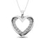 Sterling Silver Diamond Accent Heart Pendant - Larson Jewelers