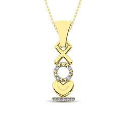 10K Yellow Gold Diamond Accent Fashion Pendant - Larson Jewelers