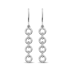 Sterling Silver 1/20 Ctw Drop Earrings - Larson Jewelers