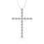 Diamond 1/20 Ct.Tw. Cross Pendant in Sterling Silver - Larson Jewelers