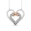 Sterling Silver Diamond Accent Heart and Infinity Pendant - Larson Jewelers