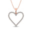 Sterling Silver 1/10 Ct.Tw. Diamond Heart Pendant - Larson Jewelers