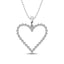 Sterling Silver 1/10 Ct.Tw. Diamond Heart Pendant - Larson Jewelers