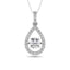 Diamond Shimmering Pear Shape Pendant 1 3/8 ct tw in 14K White Gold - Larson Jewelers