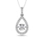 Diamond 2 Ct.Tw. Pear Shape Shimmering Pendant in 14K White Gold - Larson Jewelers