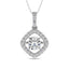 Diamond Shimmering Pendant 1 3/8 ct tw in 14K White Gold - Larson Jewelers