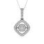 Diamond 1 Ct.Tw. Shimmering Pendant in 14K White Gold - Larson Jewelers