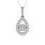 Diamond 1 Ct.Tw. Shimmering Pendant in 14K White Gold - Larson Jewelers