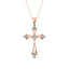 Gothic Style Diamond 1/5 Ct.Tw Cross Pendant in 10K Rose Gold - Larson Jewelers