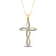 Diamond 1/5 Ct.Tw Twist cross Pendant - Larson Jewelers