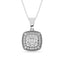 Diamond 1/2.Tw. Cluster Pendant in 14K White Gold - Larson Jewelers