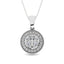 Diamond 1/2.Tw. Round Shape Cluster Pendant in 14K White Gold - Larson Jewelers