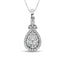 10K White Gold 2/5 Ctw Diamond Fashion Pendant - Larson Jewelers