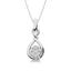 10K White Gold 1/4 Ct.Tw. Infinity Pendant - Larson Jewelers