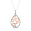 Diamond 1/4 Ct.Tw. Fashion Pendant in 10K Rose Gold - Larson Jewelers