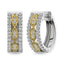 Diamond 3/8 Ct.Tw. Hoop Earrings in 14K Two Tone Gold - Larson Jewelers