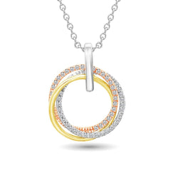 Diamond 1/6 Ct.Tw. Fashion Pendant in 10K White Gold - Larson Jewelers