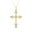 Diamond 1/10 Ct.Tw. Cross Pendant in 10K Yellow Gold - Larson Jewelers