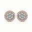 10K Two Tone 1/2 Ct.Tw. Diamond Stud Earrings - Larson Jewelers