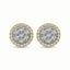 10K Two Tone 1/2 Ct.Tw. Diamond Stud Earrings - Larson Jewelers