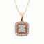 10K Rose Gold 1/6 Ct.Tw. Diamond Pendant - Larson Jewelers