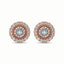 10K Rose Gold 1/3 Ct.Tw. Diamond Stud Earrings - Larson Jewelers